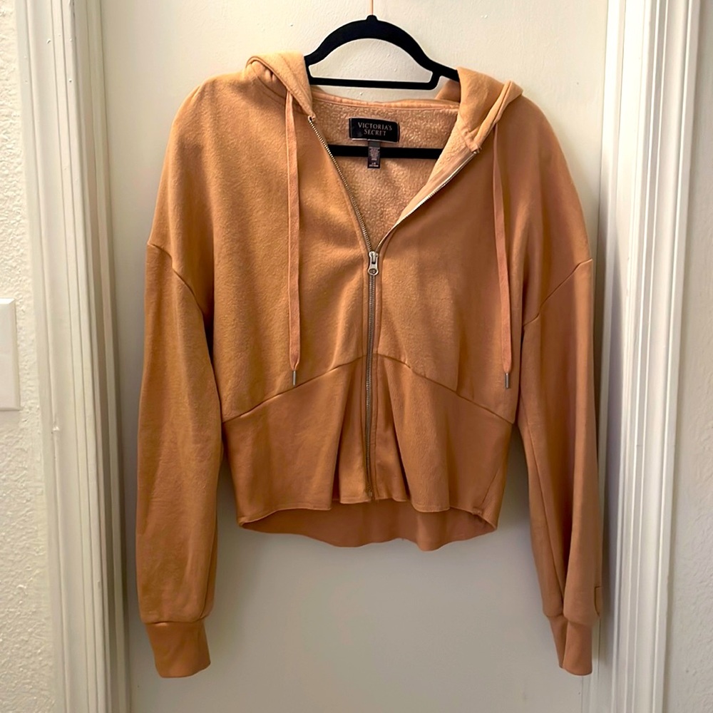 Victoria’s Secret corseted zip up sweater - hardly worn
